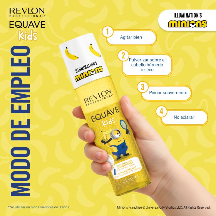 revlon professional equave kids minios acondiconador bifasico desenredante 200ml