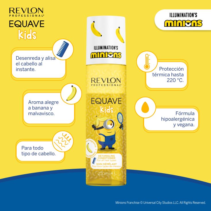 revlon professional equave kids minios acondiconador bifasico desenredante 200ml