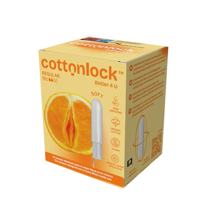 tampones cottonlock con aplicador regular 18 uds