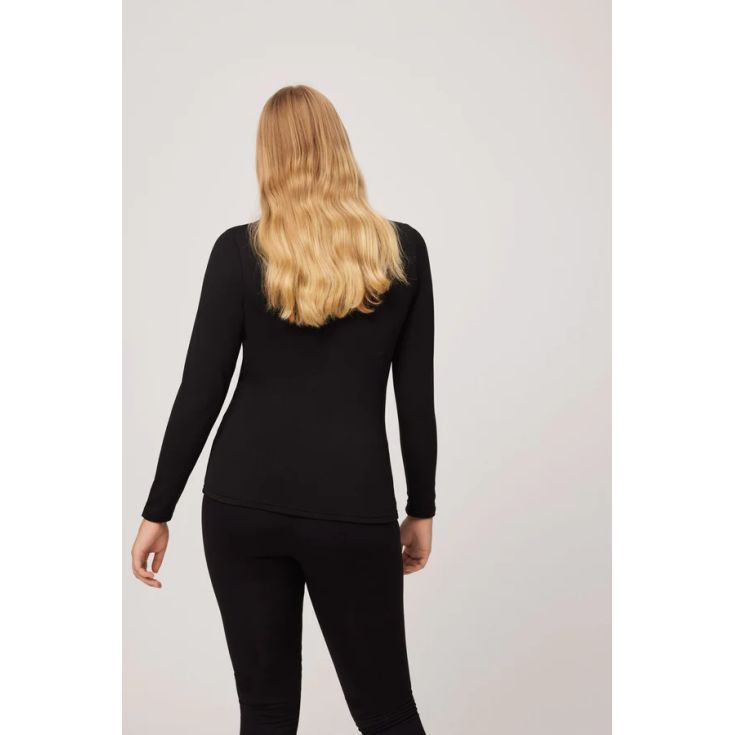 ysabel mora camiseta termica de mujer negro