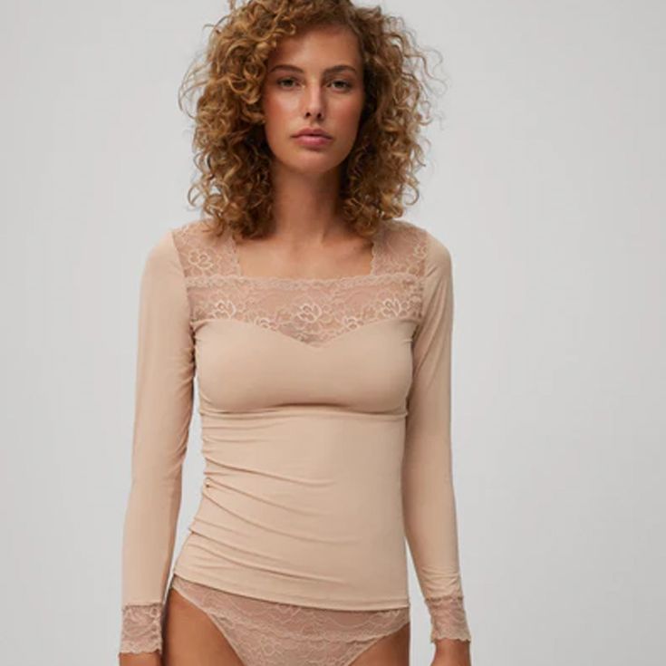 ysabel mora camiseta manga larga nude