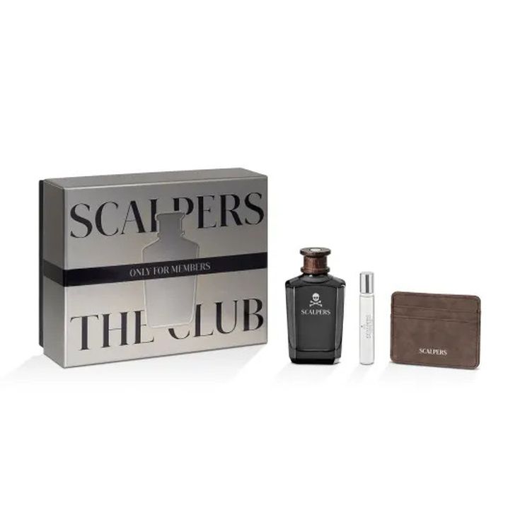 scalpers the club eau de parfum 125ml cofre 3 piezas