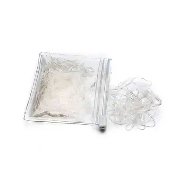 inca bolsita 250 elasticos mini transparentes
