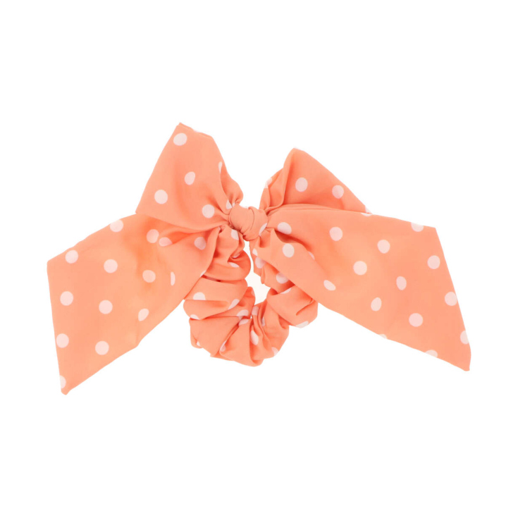 colotero con lazo para el pelo tela lunares