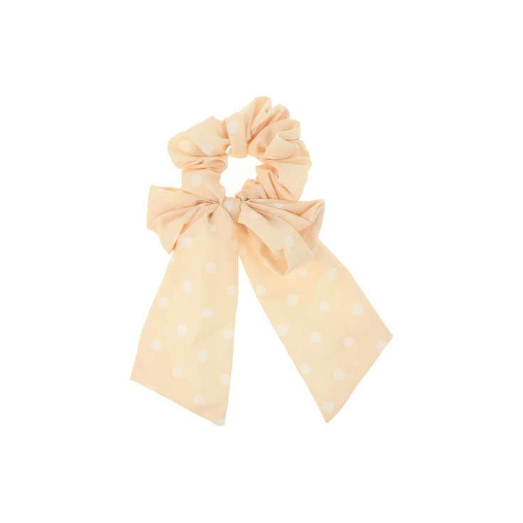 colotero con lazo para el pelo tela lunares