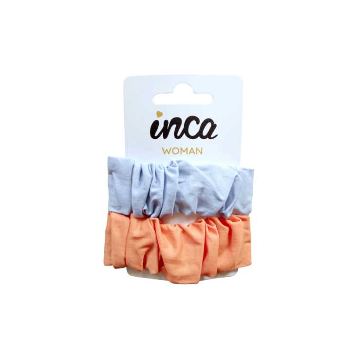 set 2 clips forrados de tela color liso surtido