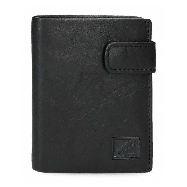 pepe jeans chief cartera hombre de piel negro vt