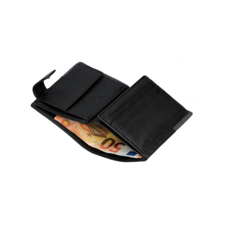 pepe jeans cartera dual vertical negra y gris