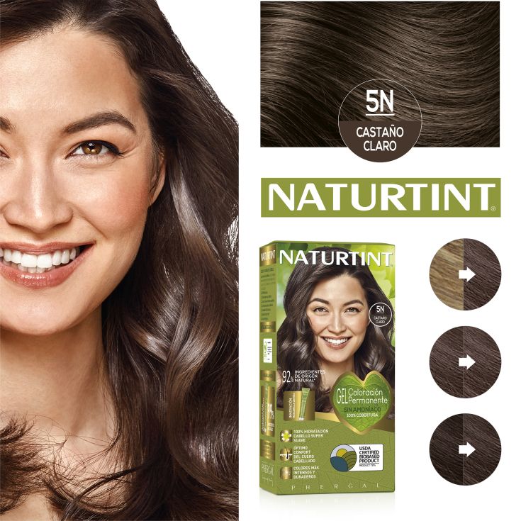 naturtint tinte permamente 5n castaño claro