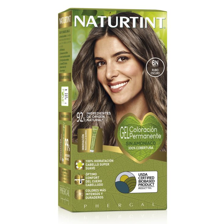 naturtint tinte permamente 6n rubio oscuro 