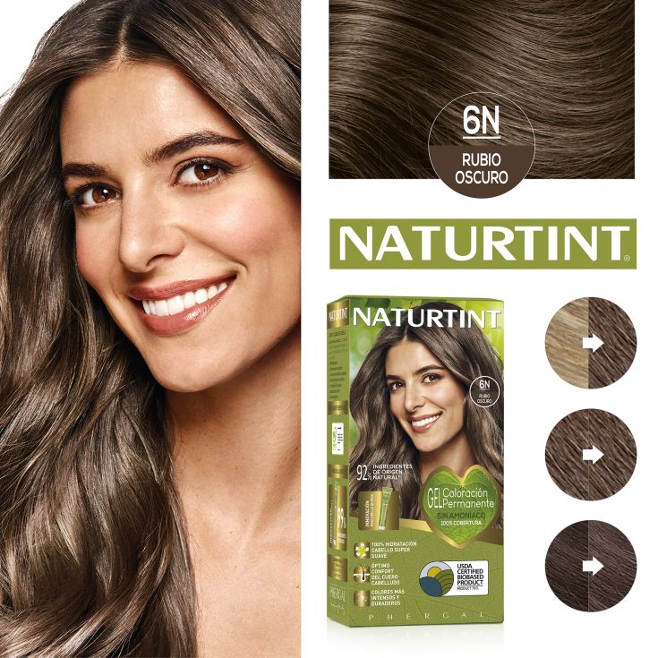 naturtint tinte permamente 6n rubio oscuro 