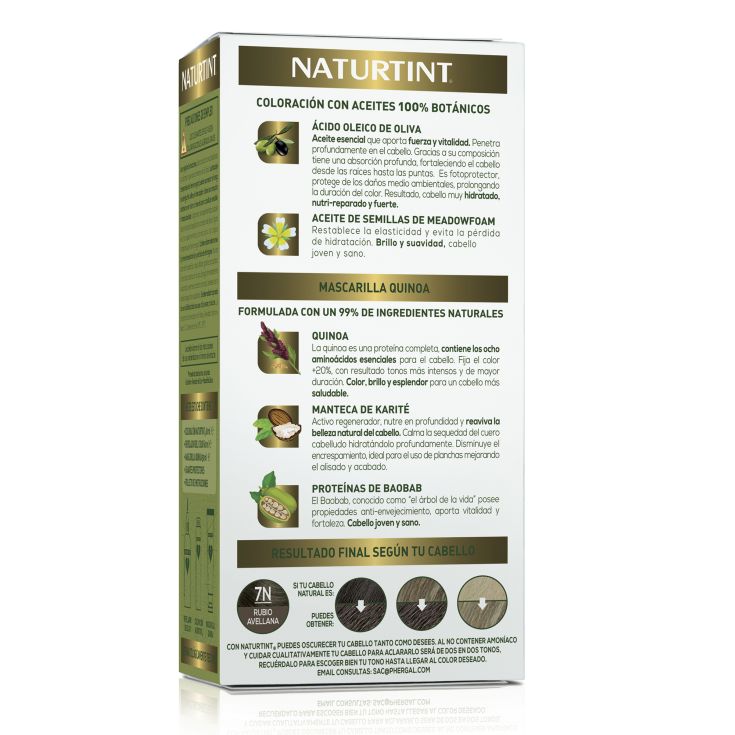 naturtint tinte permamente 7n rubio avellana