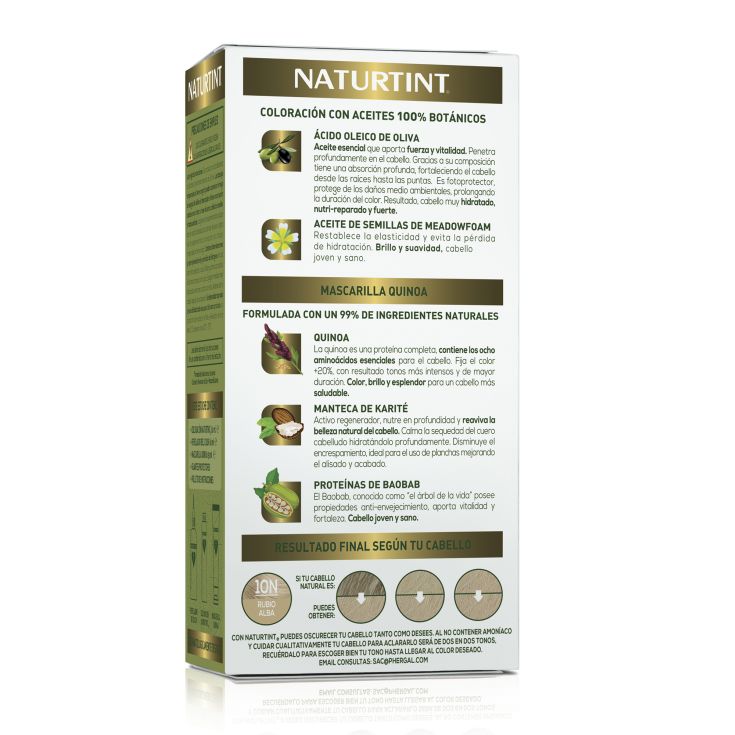 naturtint tinte permamente 10n rubio alba
