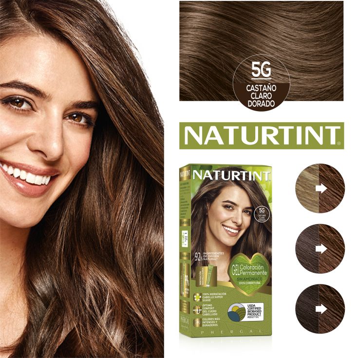 naturtint tinte permamente 5g castaño claro dorado