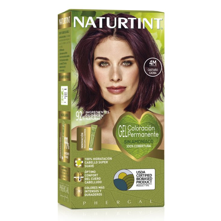 naturtint tinte permamente 4m castaño caoba