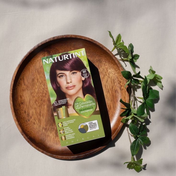 naturtint tinte permamente 5m castaño claro caoba
