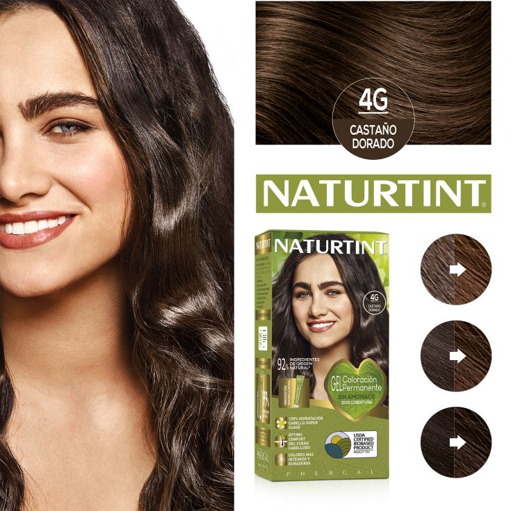 naturtint tinte permamente 4g castaño dorado