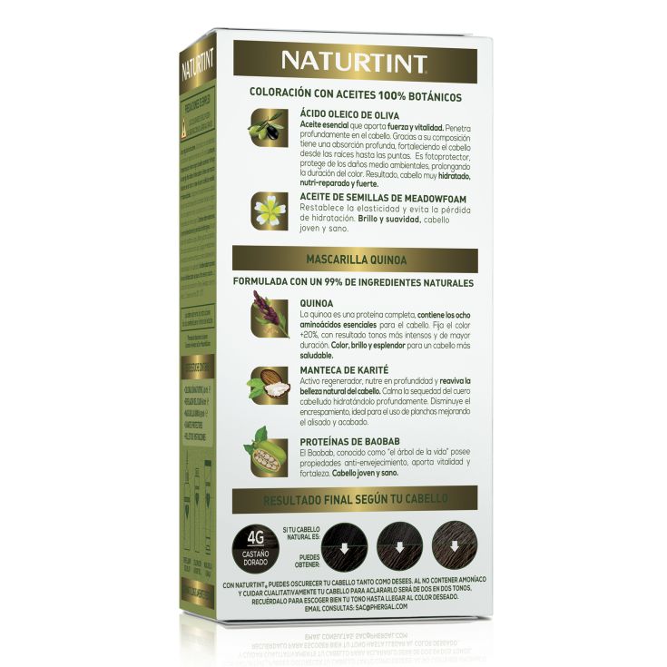 naturtint tinte permamente 4g castaño dorado