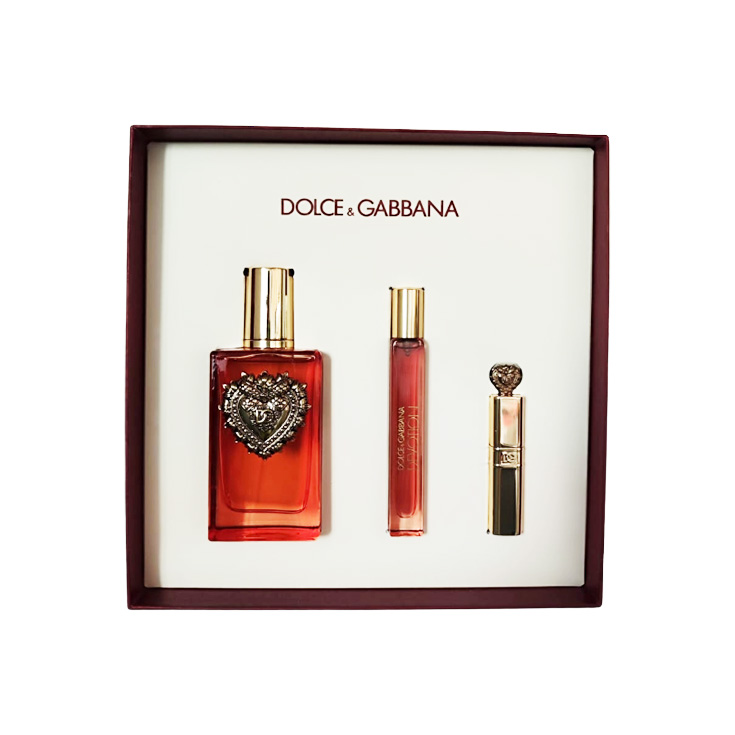 dolce & gabbana devotion eau de parfum intense 100ml cofre 3 piezas
