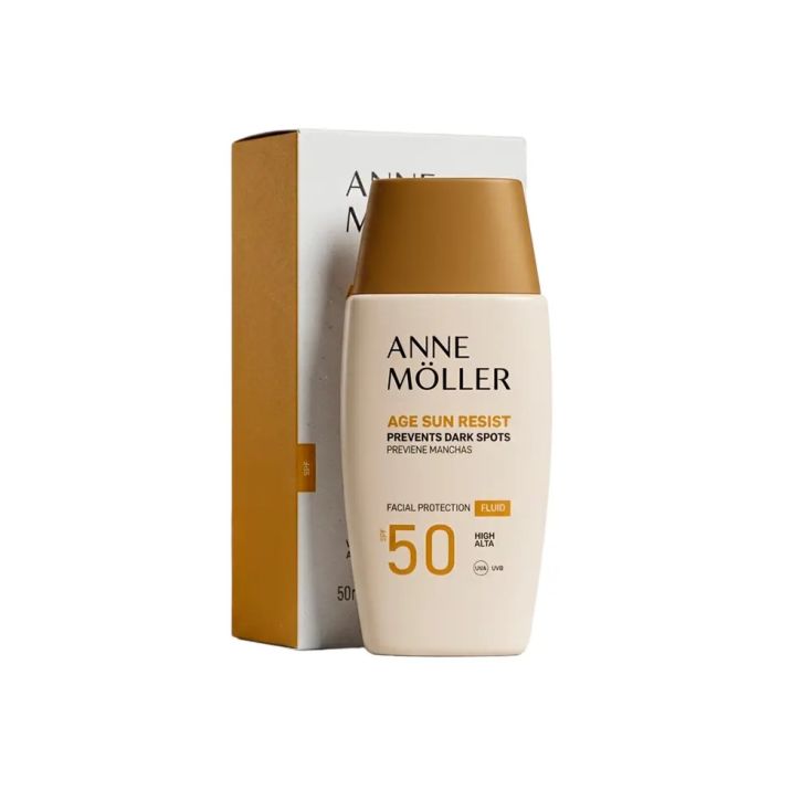anne möller age sun resist fluido protector solar facial spf50+ 50 ml
