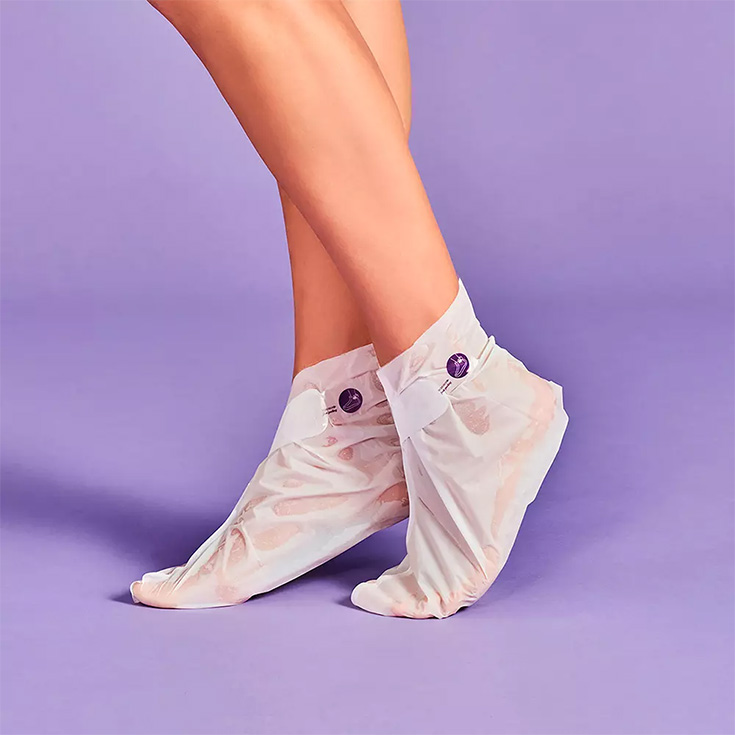 iroha calcetines mascarilla para pies exfoliacion lavanda