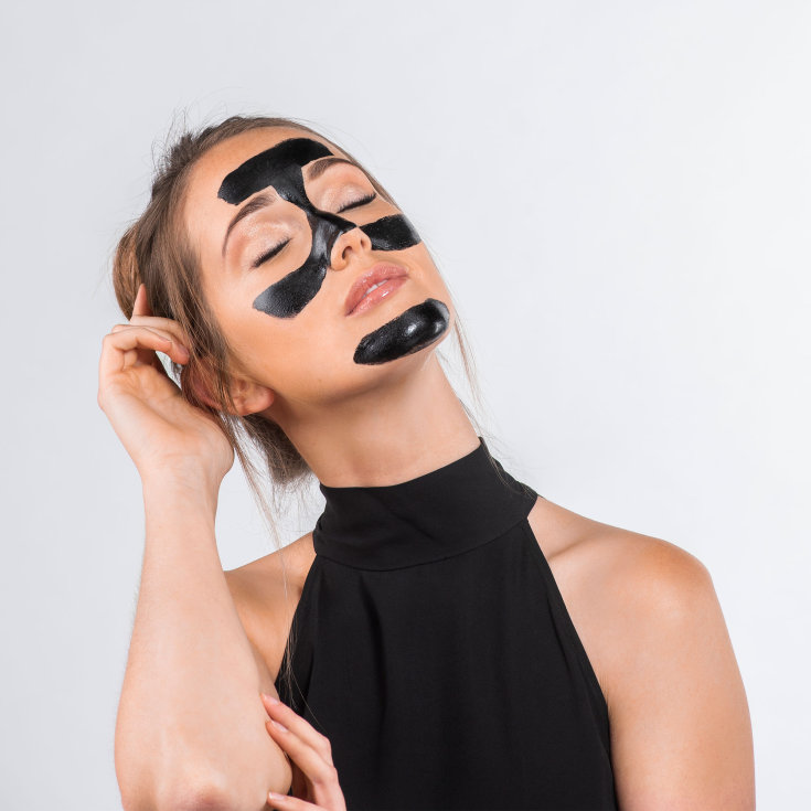 iroha mascarilla facial peel-off detox - carbon