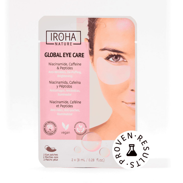 iroha nature parches contorno de ojos cuidado global 2 uds