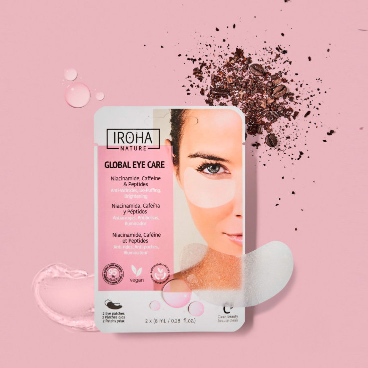 iroha nature parches contorno de ojos cuidado global 2 uds