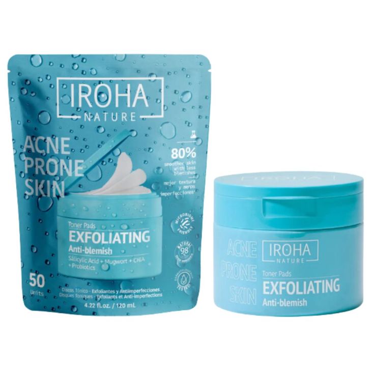 iroha nature discos tonico exfoliantes 50 ud