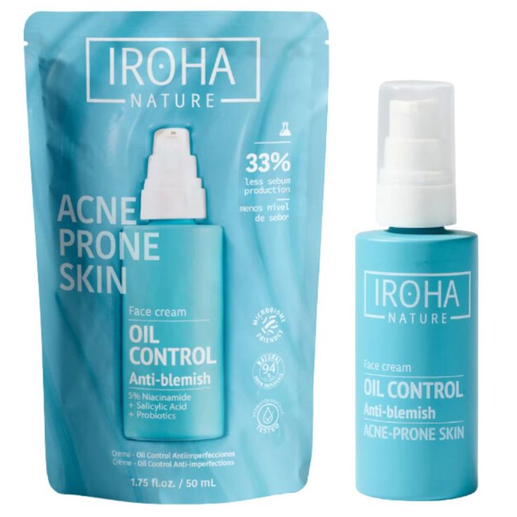 iroha nature crema facial seborreguladora 50ml  iroha nature crema facial seborreguladora 50ml