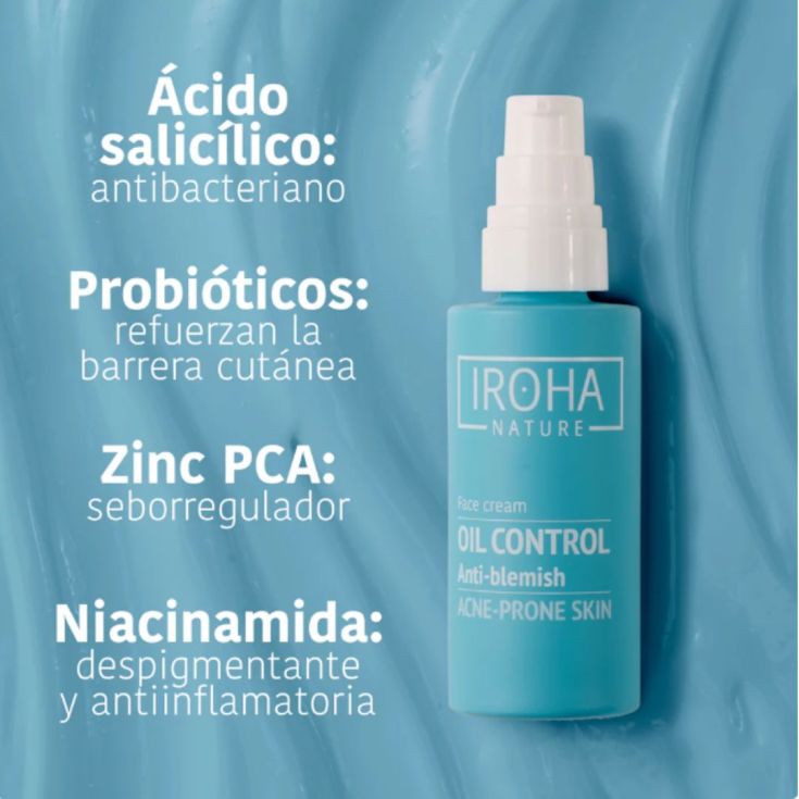 iroha nature crema facial seborreguladora 50ml  iroha nature crema facial seborreguladora 50ml