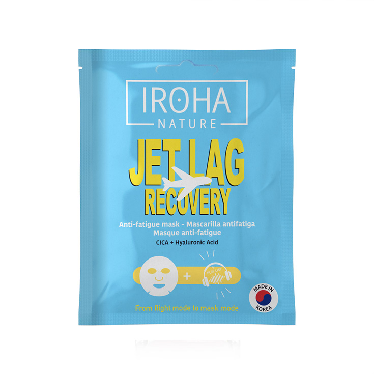 iroha nature mascarilla facial face sheet mask jet lag recovery