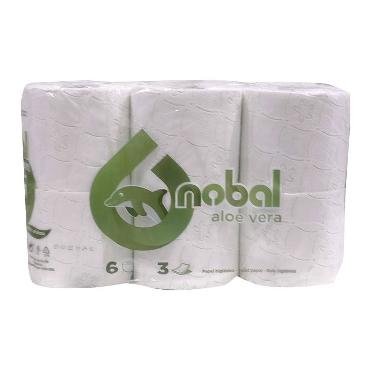 nobal papel higienico aloe vera 6 rollos