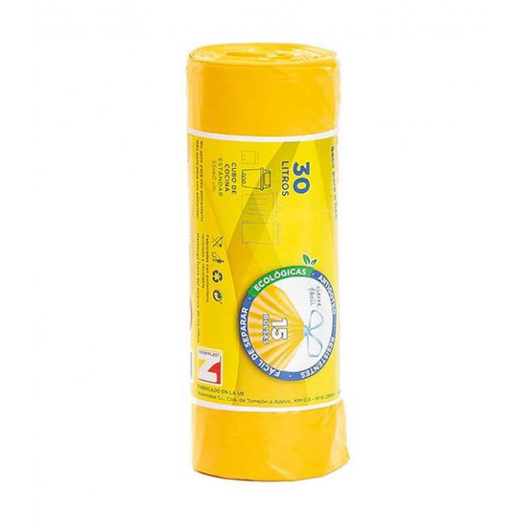 basura amarilla smile bag 55x60 30 litros
