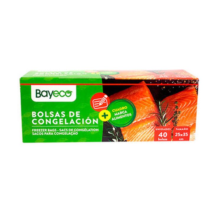 bayeco bolsa congelacion pequeña 40ud