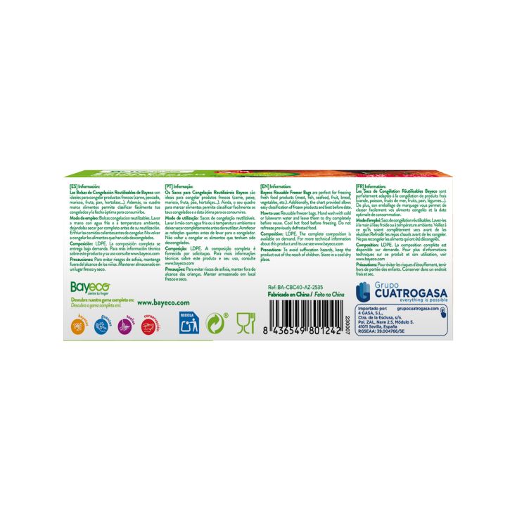 bayeco bolsas de congelacion mediana