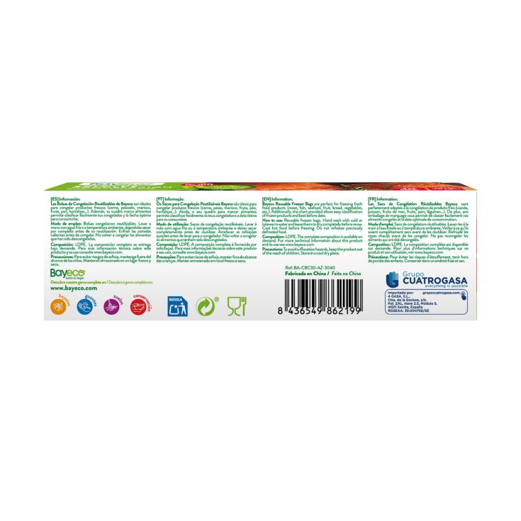 bayeco bolsas de congelacion grande