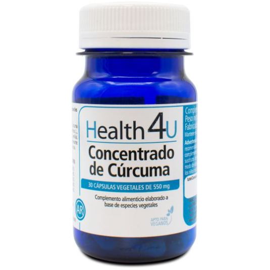 h4u concentrado de curcuma 30 capsulas vegetales de 550mg
