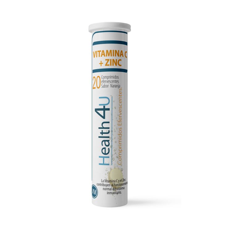 h4u vitamina c + zinc vitaminas y minerales 20 comprimidos efervescentes