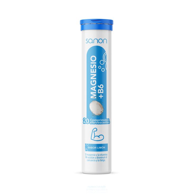 sanon magnesio + b6 20 comprimidos eferevescentes limon 