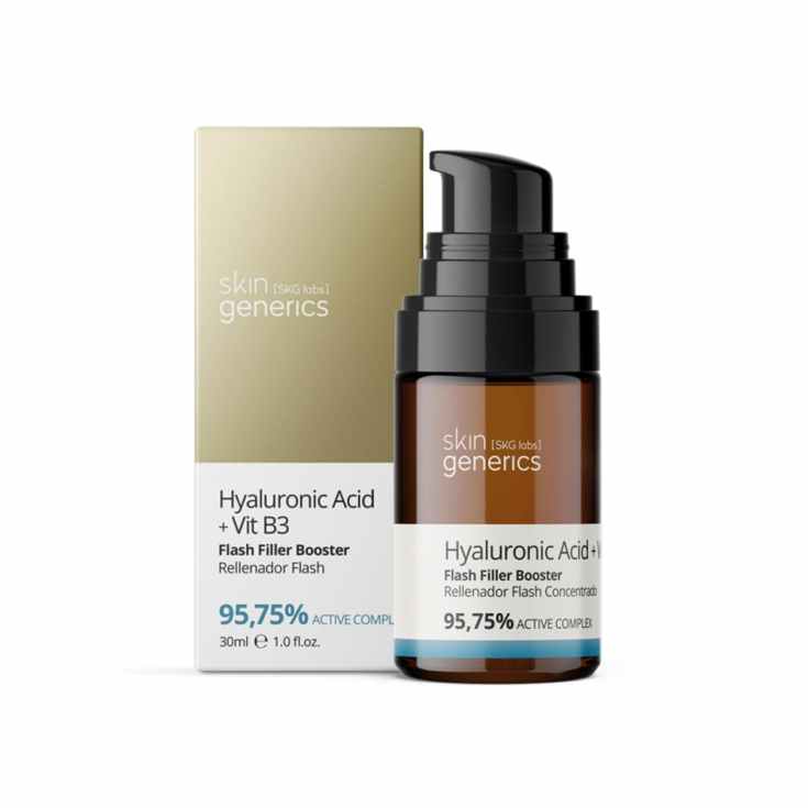 skin generics hialurónico + vitamina b3 flash filler booster 20ml