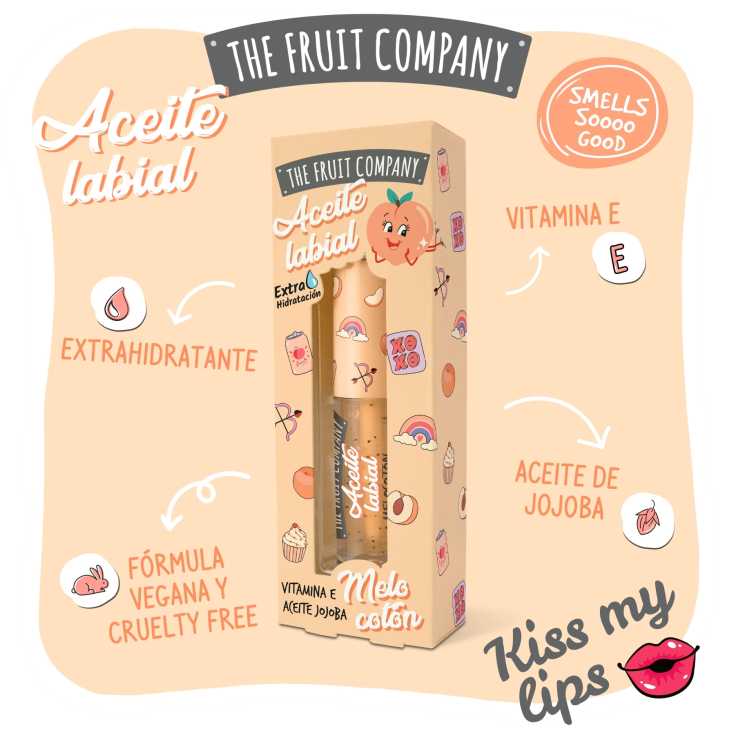 the fruit company aceite labial melocoton the fruit company aceite labial melocoton