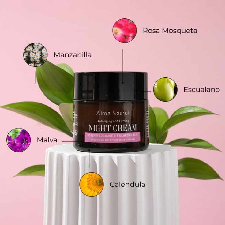 alma secret noche reparadora antiedad con rosa mosqueta 50ml