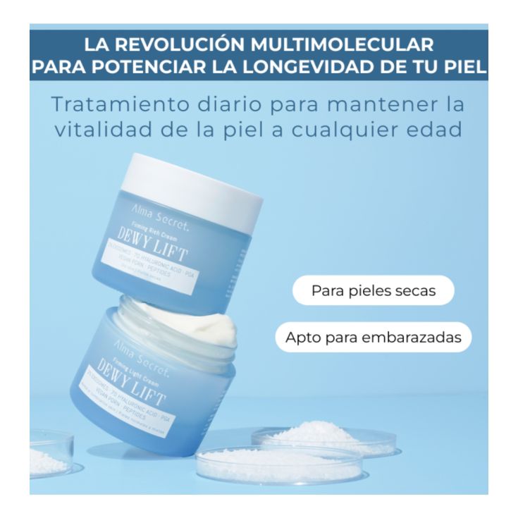 alma secret dewy lift crema rich 2% exosomas piel seca 50ml