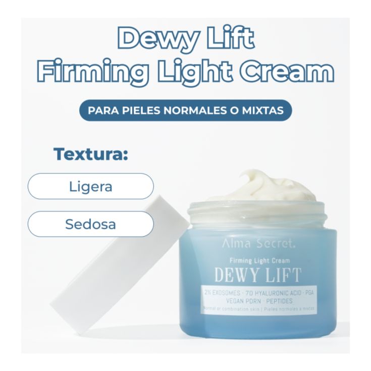 alma secret dewy lift crema light 2% exosomas normal-mixta 50ml