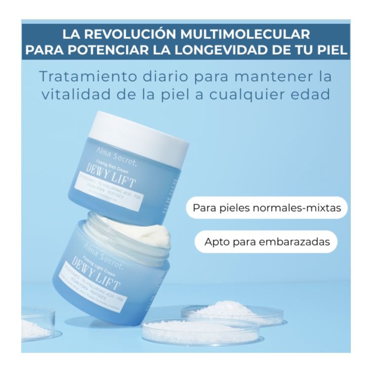 alma secret dewy lift crema light 2% exosomas normal-mixta 50ml