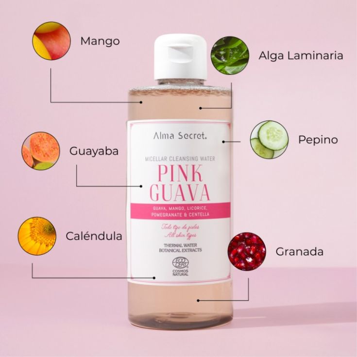 alma secret agua micelar pink guava 400ml