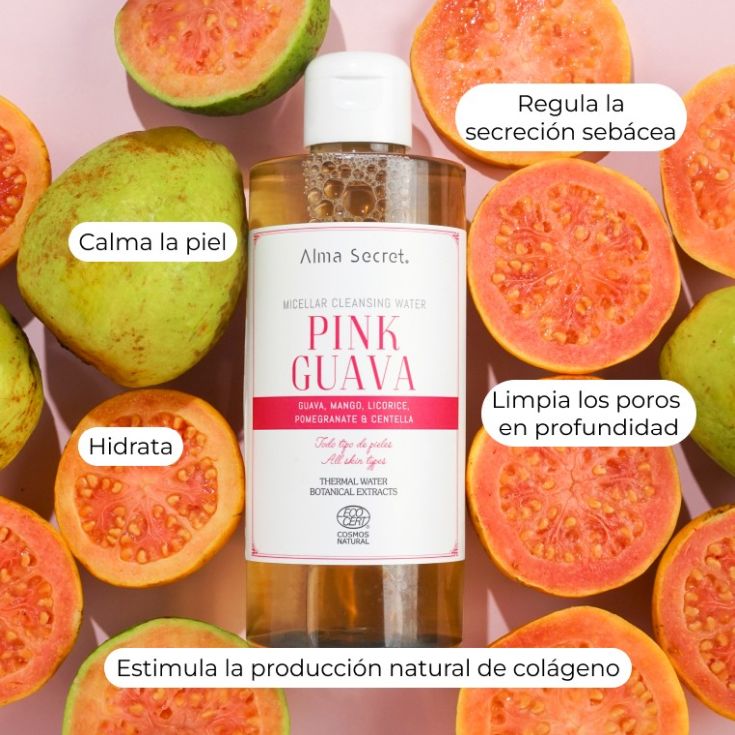 alma secret agua micelar pink guava 400ml