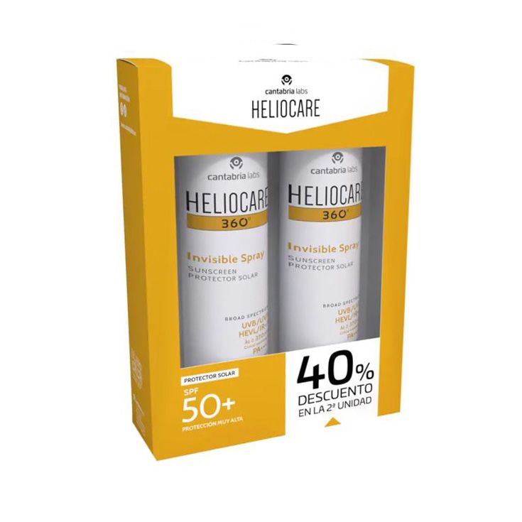 heliocare 360 protector solar invisible spray spf50 duplo