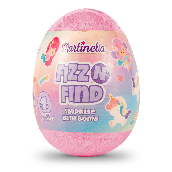 martinelia egg bath bomb huevo con sorpresa en interior 150gr